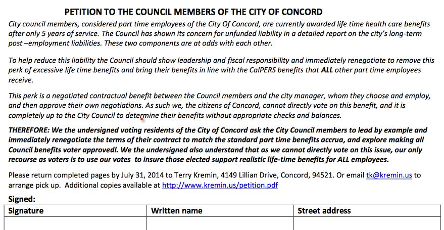 Council Medical Benefits: A Petition vs. A Solution?